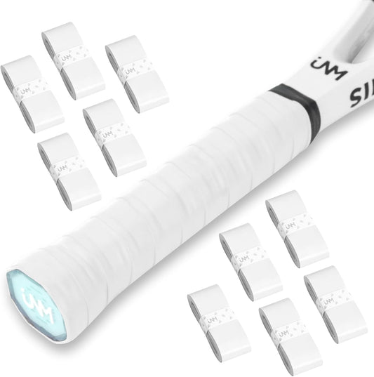 10 Pack Tennis Racket Grip Tape, Anti-Slip Tennis Overgrip, Precut Sweat-Absorbing Tennis Grip for Badminton, Pickleball, Tennis